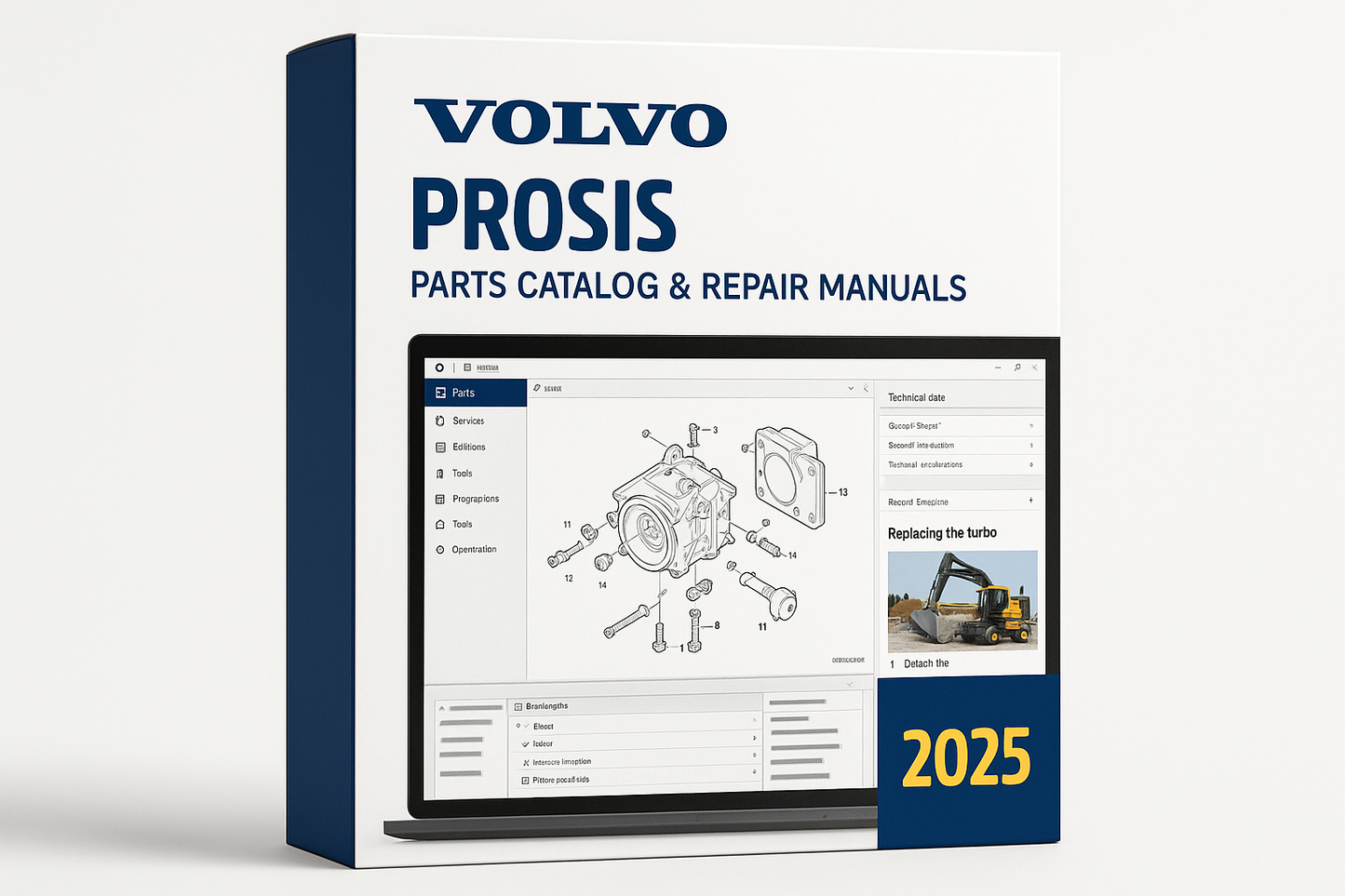 Volvo Prosis Parts Catalog & Repair Manuals 2025 