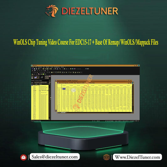 WinOLS Chip Tuning Video Course For EDC15-17 + Base Of Remap/WinOLS/Mappack Files 