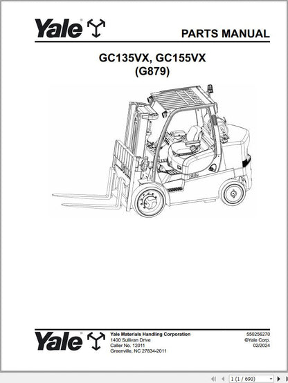 Yale Spare Parts Manual Forklift 1.82GB Collection PDF 