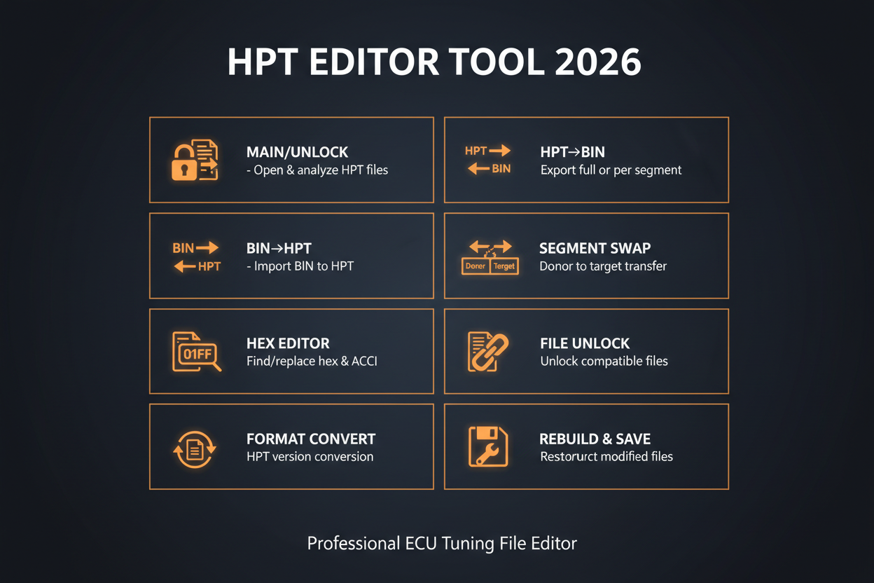 HPT Editor Tool 2026 – All Functions