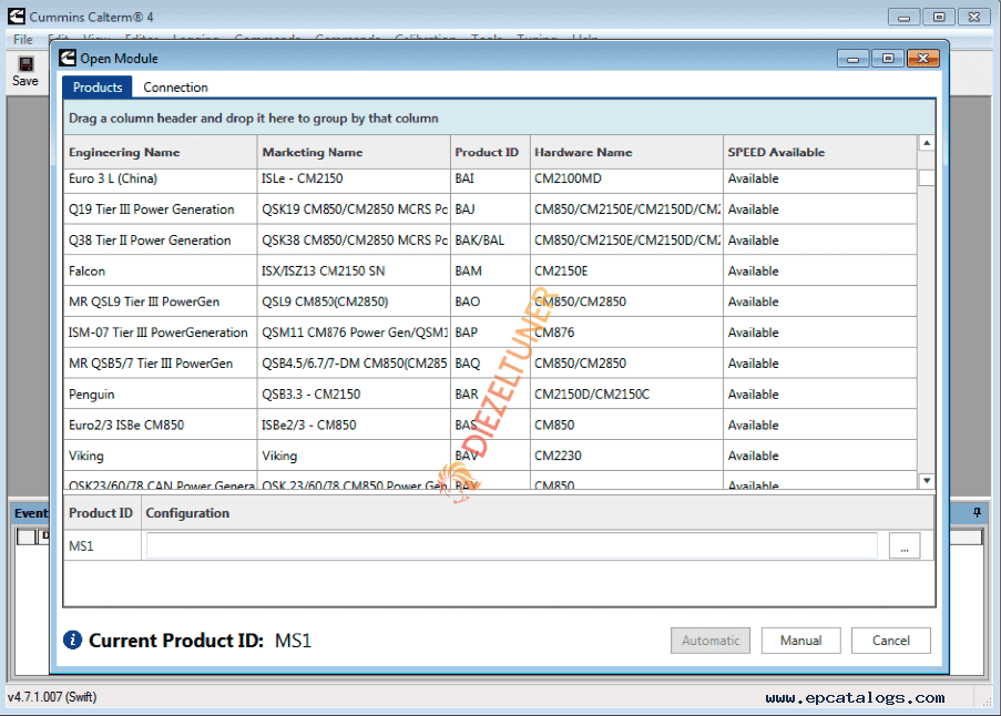 Commins CaIterm v5.16 – Engine Calibration Software