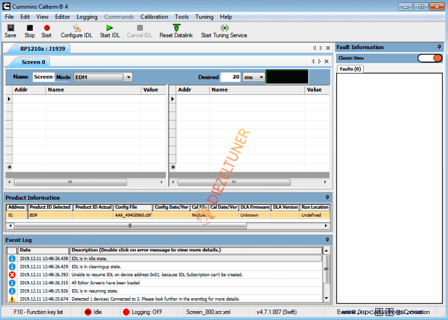 Commins CaIterm v5.16 – Engine Calibration Software
