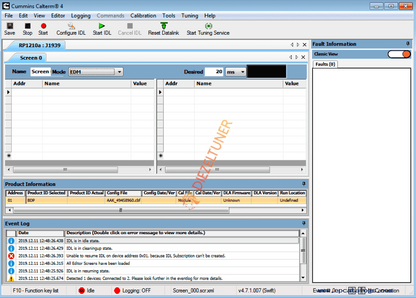 Commins CaIterm v5.16 – Engine Calibration Software