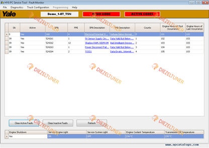 Yale PC Service Tool v5.16.6 – Forklift Diagnostics